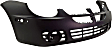 Front Primed Bumper Cover, Except SRT-4 Model, With Fog Light Holes, Emblem Hole and Side Marker Holes, Without Parking Aid Sensor Holes