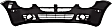 Front Primed Bumper Cover, Except SRT-4 Model, With Fog Light Holes, Emblem Hole and Side Marker Holes, Without Parking Aid Sensor Holes