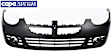 Front Primed Bumper Cover, Except SRT-4 Model, With Fog Light Holes, Emblem Hole and Side Marker Holes, Without Parking Aid Sensor Holes, CAPA Certified