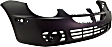 Front Primed Bumper Cover, Except SRT-4 Model, With Fog Light Holes, Emblem Hole and Side Marker Holes, Without Parking Aid Sensor Holes, CAPA Certified