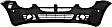 Front Primed Bumper Cover, Except SRT-4 Model, With Fog Light Holes, Emblem Hole and Side Marker Holes, Without Parking Aid Sensor Holes, CAPA Certified