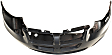 Front Primed Bumper Cover, Sedan, Models With Fog Lights