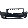 2007-2012 Dodge Caliber - Front Primed Bumper Cover, Without Parking Aid Sensor Holes, Without Fog Light Holes