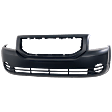 Front Primed Bumper Cover, Without Parking Aid Sensor Holes, Without Fog Light Holes, CAPA Certified