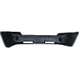 Front Textured Bumper Cover, Without Molding Holes, Without Fog Light Holes, Without Parking Aid Sensor Holes, CAPA CERTIFIED