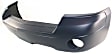 Front Primed Bumper Cover, Without Molding Holes, With Fog Light Holes, Without Parking Aid Sensor Holes, CAPA CERTIFIED