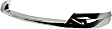 Front, Driver or Passenger Side, Upper Bumper Trim, Chrome