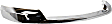 Front, Driver or Passenger Side, Upper Bumper Trim, Chrome