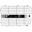 Passenger Side Grille Assembly, Chrome