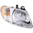Passenger Side Headlight, with Bulb, with 113 inch Wheelbase, with Turn Signal Light Bulb, CAPA CERTIFIED