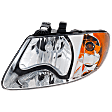 Driver Side Headlight, with Bulb, Halogen, with 113 inch Wheelbase, with Turn Signal Light Bulb, CAPA CERTIFIED