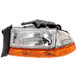 2003 Dodge Durango - Driver Side Halogen Headlight, With bulb(s), OE Replacement