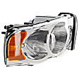 2003-2005 Dodge Ram 2500 - Passenger Side Headlight, with Bulb, Halogen, Clear Lens, without bulb and Wiring Harness for Side Marker Light