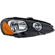 Passenger Side Headlight, with Bulb, Halogen, Clear Lens, CAPA Certified