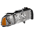 Passenger Side Headlight, without Bulb, Halogen, with Corner Light, without Corner Light Bulb, For Models with Sport Package