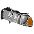 1999 Dodge Ram 3500 - Driver Side Halogen Headlight, Without bulb(s), For Models With Sport Package, OE Replacement