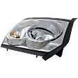 Driver Side Headlight, with Bulb, Halogen, Clear Lens, Chrome Interior