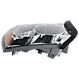 Driver Side Headlight, with Bulb, Halogen, Clear Lens, Chrome Interior