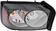 Passenger Side Headlight, with Bulb, Halogen, Clear Lens, Black Interior