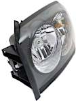Driver Side Headlight, with Bulb, Halogen, Clear Lens, Black Interior