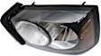 Driver Side Headlight, with Bulb, Halogen, Clear Lens, Black Interior