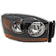 Passenger Side Headlight, with Bulb, Halogen, Black Interior