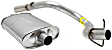 17309 Cat-Back Exhaust System, Made of Aluminized Steel, Super Turbo Series