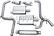 19363 Cat-Back Exhaust System, Made of Aluminized Steel, Super Turbo Series