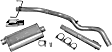 19370 Cat-Back Exhaust System, Made of Aluminized Steel, Ultra Flo Welded Series
