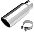 36474 Exhaust Tip - Polished, Stainless Steel, Single, Direct Fit, Sold individually