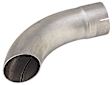 42448 Exhaust Tip - Natural, Aluminized Steel, Single, Universal, Sold individually