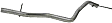 55262 Tail Pipe - Natural, Aluminized Steel, Direct Fit, Sold individually