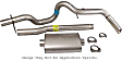 89006 Manifold-Back Exhaust System, Made of Aluminized Steel, Dual Performance Series