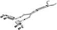 140727CFBA Cat-Back Exhaust System, 6.2L, 8Cyl, Made of Stainless Steel, ATAK Series