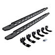69630680SPC Running Boards, Textured Black, Galvanized Steel, Mounting Bracket Kit Included, 4-Door, Extended Cab Pickup, RB30 Slim Line Series