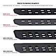 69651687SPC Running Boards, Textured Black, Galvanized Steel, Mounting Bracket Kit Included, 4-Door, Crew Cab Pickup, RB30 Slim Line Series