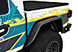 49664-01 Rear, Driver or Passenger Side Fender Flares, Black Granite Series