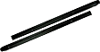 51209-01 Windshield Channel Header - Black, Steel, Direct Fit, Set of 2