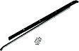 51209-01 Windshield Channel Header - Black, Steel, Direct Fit, Set of 2