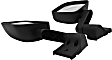 51261-01 Driver and Passenger Side Highrock 4x4 Series Mirror, Manual Adjust, Non-Heated, Manual Folding, Black, No Signal Light, No Memory, No Puddle Light, No Auto-Dim