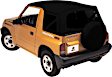 2002 Chevrolet Tracker - Replace-A-Top Soft Top, Without Frame (Requires Factory Frame), No Door Skins Included; For OEM  Hardware, Black, Dual-layer poly-cotton vinyl