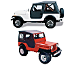 51405-01 Tigertop Soft Top - With Frame (Frame Included) Black