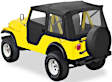 51595-15 Supertop Soft Top - With Frame (Frame Included) Black Denim