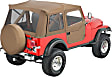 51597-04 Supertop Soft Top - With Frame (Frame Included) Tan