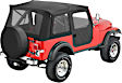 51597-15 Supertop Soft Top - With Frame (Frame Included) Black Denim