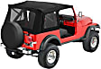 51599-15 Supertop Soft Top - With Frame (Frame Included) Black Denim