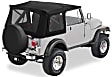 51599-15 Supertop Soft Top - With Frame (Frame Included) Black Denim