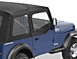 1990 Jeep Wrangler - Half Door - Black Denim, Dual-layer poly-cotton vinyl, Direct Fit, Set of 2