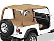 1995 Jeep Wrangler - Strapless Extended Safari Style Bikini Top Spice Denim