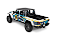 2021 Jeep Gladiator - Header Extended Safari Cable Style Bikini Top Series, Soft Top, Black diamond, Without Frame (Requires Factory Frame), Incl. Windshield Header; Requires Soft Top Door Sorrounds, Fabric